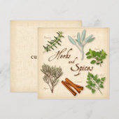 Kruiden en specerijen — Platkaart (Voorkant / Achterkant)