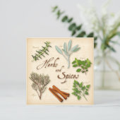 Kruiden en specerijen — Platkaart (Staand voorkant)