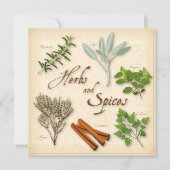 Kruiden en specerijen — Platkaart (Voorkant)