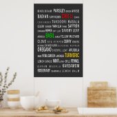 Kruiden en specerijen poster (Keuken)