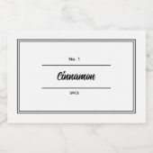 kruiden en specerijen potje label voedselcontainer etiket (Enkel label)