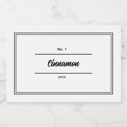 kruiden en specerijen potje label voedselcontainer etiket (Enkel label)