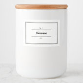 kruiden en specerijen potje label voedselcontainer etiket (Voorkant)