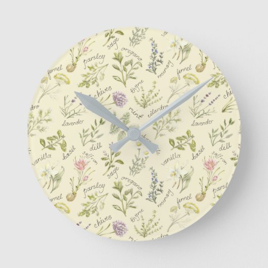 Kruiden en specerijen ronde klok (Voorkant)