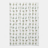 Kruiden en specerijen theedoek (Verticaal)