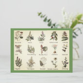 Kruiden en specerijen Uitnodigingen (Staand voorkant)