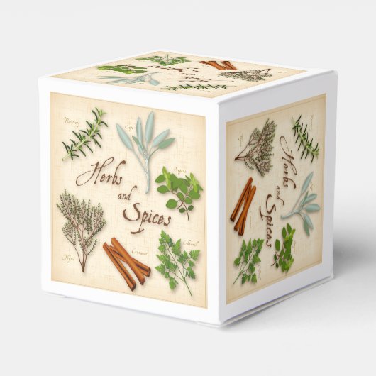 Kruiden en specerijen voor fornuizen bedankdoosjes (Achterkant)