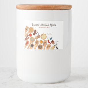  kruiden- en specerijlabels voedselcontainer etiket