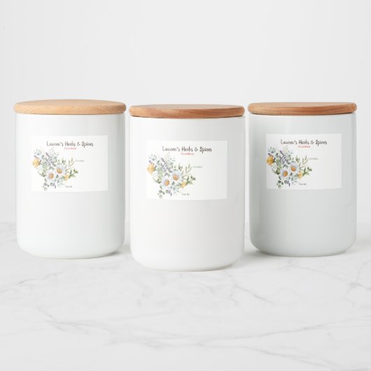  kruiden- en specerijlabels voedselcontainer etiket (Flessen)