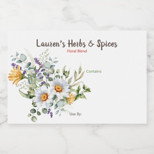  kruiden- en specerijlabels voedselcontainer etiket (Enkel label)