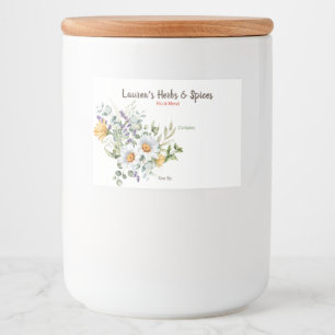  kruiden- en specerijlabels voedselcontainer etiket