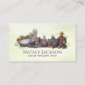 Kruiden en Tincturen Tekening Visitekaartje (Voorkant)