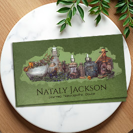 Kruiden en Tincturen Tekening Visitekaartje