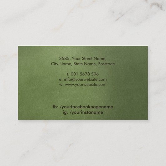 Kruiden en Tincturen Tekening Visitekaartje (Achterkant)