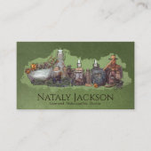 Kruiden en Tincturen Tekening Visitekaartje (Voorkant)