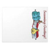 Kruiden Groeten! Leuke grillige kerst Notitieblok (Voorkant)