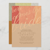 Kruiden is leuk typografie bruidsfeest modern kaart (Voorkant / Achterkant)