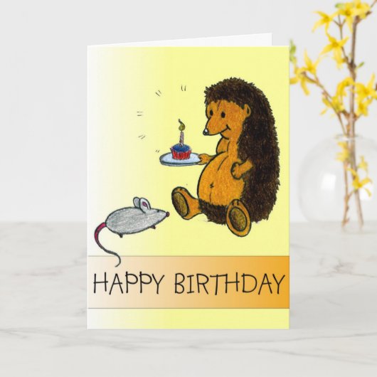 Kruiden Kaarten - Happy Birthday (Generic) (Gele Bloem)