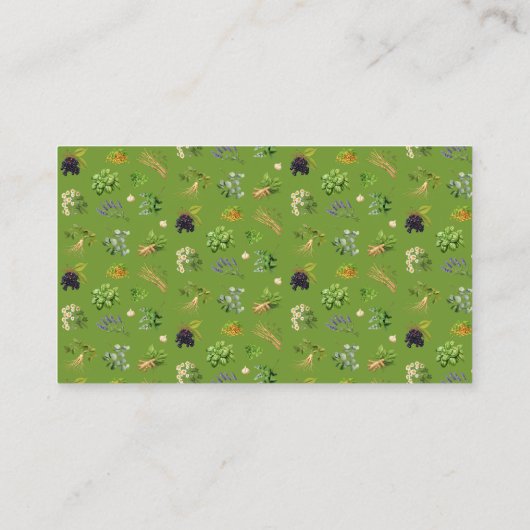 Kruiden Kruidkundige Healing Botanicals Corgi Visitekaartje (Achterkant)