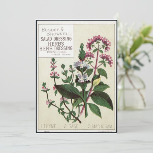  kruiden Kunst Kaart (Staand voorkant)