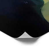 Kruiden Maan Vrouw Gezicht Poster (Hoek)