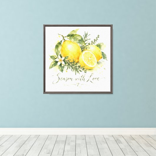 Kruiden Met Liefde Canvas Afdruk (Insitu (Houten vloer))