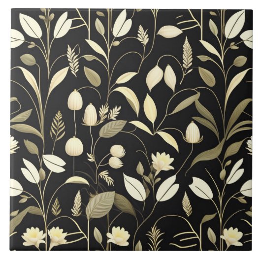 Kruiden Ontwerp Keramische Tegel Tegeltje (Voorkant)