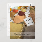 Kruiden - oosterse bazaar - Arabisch wenskaart Briefkaart (Voorkant / Achterkant)