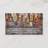 Kruiden op Houten Lepels Visitekaartje (Achterkant)