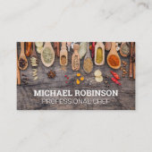 Kruiden op Houten Lepels Visitekaartje (Voorkant)