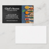 Kruiden op tafel koken visitekaartje (Voorkant / Achterkant)