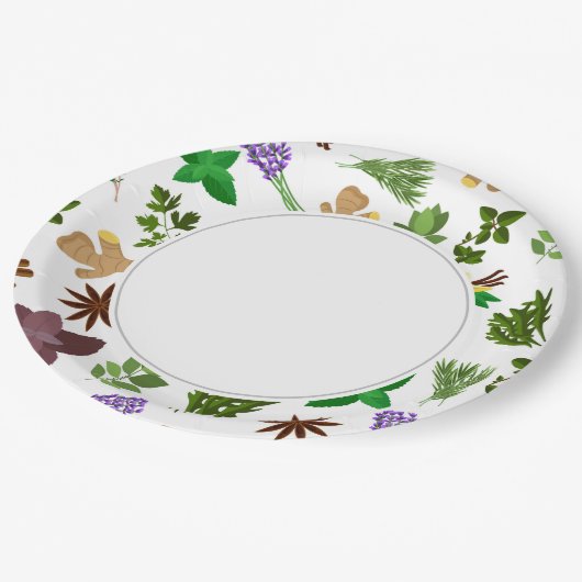 Kruiden Papieren Bordje (Gekanteld)