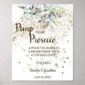 Kruiden Pimp je Prosecco Bruidsshower Bord Poster (Voorkant)