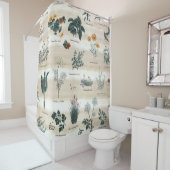 Kruiden Planten Flowers Douchegordijn (In situ)