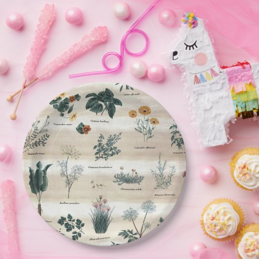 Kruiden Planten Flowers Papieren Bordje (Feest)