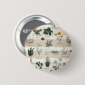Kruiden Planten Flowers Ronde Button 5,7 Cm (Voorkant /achterkant)