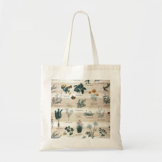 Kruiden Planten Flowers Tote Bag (Voorkant)