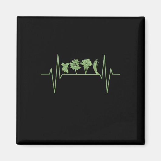 Kruiden Planten Hartslag Magneet (Voorkant)