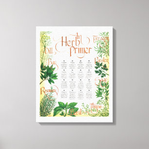Kruiden Primer Canvas Print