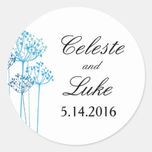 Kruiden Rhapsody Bruiloft Ronde Sticker