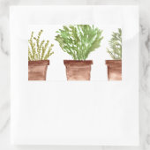 Kruiden, sage, rozemarijn, tijm rechthoekige sticker (Tas)