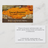 Kruiden & specerijen Boeren Markt Visitekaartje (Voorkant / Achterkant)