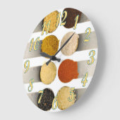 Kruiden specerijen en poedervormige ingrediënten grote klok (Hoek)