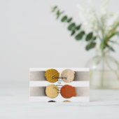 Kruiden specerijen en poedervormige ingrediënten visitekaartje (Staand voorkant)