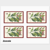  kruiden specerijen, handschoenen, Plant Rechthoekige Sticker (Vel)