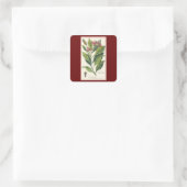 kruiden specerijen, handschoenen, Plant Vierkante Sticker (Tas)