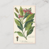  kruiden specerijen, handschoenen, Plant Visitekaartje (Achterkant)