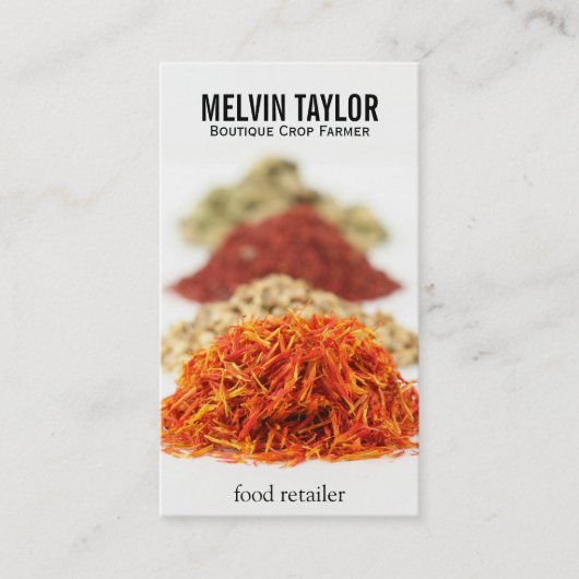 Kruiden & Specerijen II Visitekaartje (Voorkant)