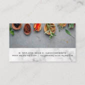 Kruiden specerijen | Levensmiddelen Visitekaartje (Achterkant)