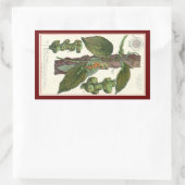 kruiden specerijen, zwart Plant Rechthoekige Sticker (Tas)